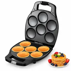 SOKANY - Máquina Multifuncional Arepas Pancakes Huevos 7 Puestos 1400W