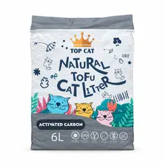 CATLIKE - Arena Para Gatos Top Cat Tofu Carbón Activado 2.5 Kg