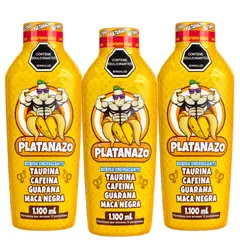 VITAL - Platanazo 1100 ml - Bebida Energizante para Vitalidad Masculina x3