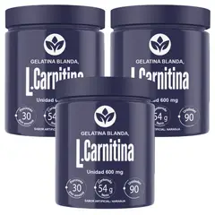 VITAL - L-Carnitina 600 mg Energía y Aprovechamiento de Ácidos Grasos x3