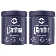 VITAL - L-Carnitina 600 mg Suplemento para Entrenamiento y Rendimiento x2