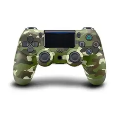 GAMER TECH - Control Joystick inalámbrico Verde Camuflado Mando compatible PS4 PC Android y Más