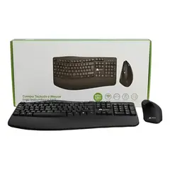 JALTECH - Combo Teclado Y Mouse Ergonomico Inalambrico Tunel Carpiano