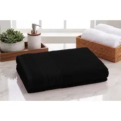 CANNON - Toalla Cuerpo Katar 70x140 100% Algodón - 350Ggr - NEGRO