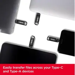 SANDISK - Memoria Usb Tipo C 128gb Ultra Dual 3.1 Gen 1 Color Negro