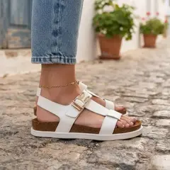 GENERICO - Sandalias Anatómicas Dama Correa Ajustable Suela Corcho