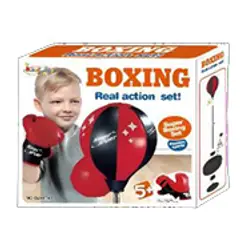 GENERICO - Set de Boxeo Infantil con Pera de Pie Ajustable y Guantes de Boxeo