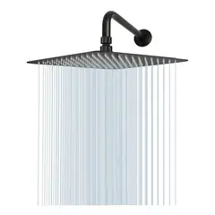 GENERICO - DUCHA CUADRADA DE 6 15CTMS X 15 CTMS NEGRA