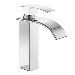 GENERICO - LLAVE PARA LAVAMANOS MONOCONTROL CROMADA TIPO CASCADA ABIERTA