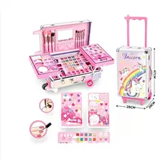 GENERICO - Juguete Maleta De Maquillaje Kit De Belleza Infantil Con Ruedas Para Niñas