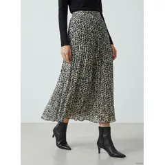 FRIOLENTA - Falda Midi Plisada Animal print