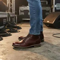 EVEGONZ - Botines de Vestir para Hombre En Cuero Estilo Casual Confort