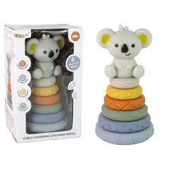 AMERICAN GENERICS - Juguete Apilable para Bebé con Anillos de Colores