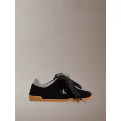 CALVIN KLEIN - Tenis negro runner de perfil bajo con lazos