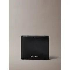 CALVIN KLEIN - Billetera negra con monedero