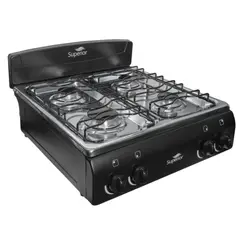 SUPERIOR - Estufa de mesa SN 7053 08 P Negra Gas Natural 4 P