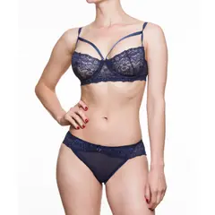 SCHERZO LINGERIE - Conjunto Lenceria Scherzo Adagio 1 Sensual Azul Talla XL