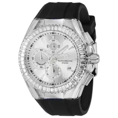 TECHNOMARINE - Reloj Cruise Diamong TM121150 Plata Negro Para hombre