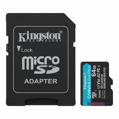 KINGSTON - Memoria Microsd Canvas Go Plus 64gb + Adaptador SD