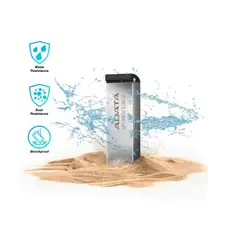 ADATA - Memoria USB UR350 128GB 3.2 Mini USB gris