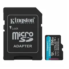 KINGSTON - Memoria Microsd Canvas Go Plus de 256gb + Adaptador SD
