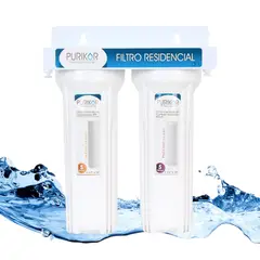 PURIKOR - Purificador De Agua Pura 2 Etapas Elimina Olor Sabor