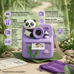 ZHOPI CO - Camara Instantanea Para Niños Oso Morado