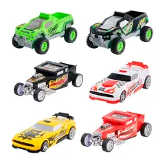 HOT WHEELS - VEHICULO DE IMPULSO FAST RACER 13CM VA SURTIDO