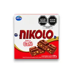 GARABATOS - Chocolate Chocolatina Sabor Café Nikolo 12und 348g