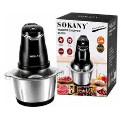 SOKANY - Picatodo Electrico Picador Verduras Carne Alimentos 2 Litros