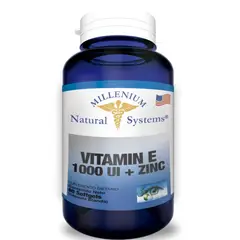 MILLENIUM NATURAL SYSTEM - Vitamina E 1000 UI + Zinc x 60 Softgels Natural System