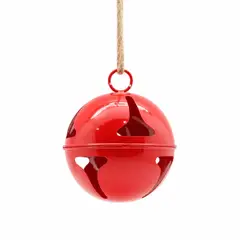 GENERICO - CASCABEL ROJO DE 18 CM PARA DECORACIÓN NAVIDEÑA