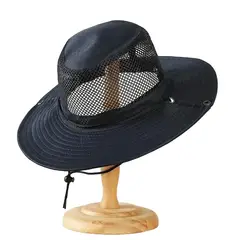 GENERICO - Sombrero Pescador Transpirable con Protección Solar para Exterior Color Negro