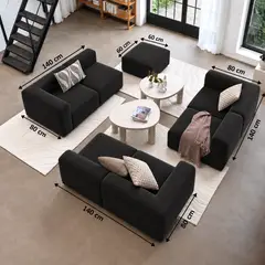 GENERICO - Juego de sala muebles modernos