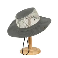 GENERICO - Sombrero Pescador Transpirable con Protección Solar para Exterior Color Gris