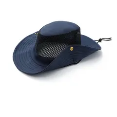 GENERICO - Sombrero Pescador Transpirable con Protección Solar para Exterior Color Azul Oscuro