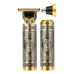 GENERICO - Kit Mini Afeitadora Dorada 3 en 1 Patillera Shaver Nariz