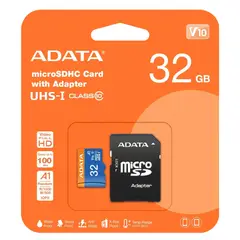 ADATA - MEMORIA 32GB MICRO SD CON ADAPTADOR CLASS 10