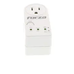 FORZA - Protector de Voltaje Zion-2K10B 120V 900J 1 Toma NEMA Proteccion Sobretension Brownout Negro