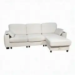 MUEBLES FIOTTI - Sala en L Beige Chamian 3 puestos