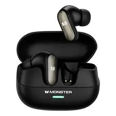 MONSTER - Auriculares Mqt52 Tws Bluetooth 5.4 Hifi Negro