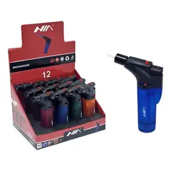 NIA - Pack 12 Sopletes Encendedores Recargables Butano