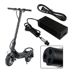 GENERICO - Adaptador de Corriente 54.6V 2A con Conector de 3 Pines para Patinetas Eléctricas