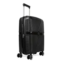 EXPLORA MALETAS - Maleta de Viaje Rigida para Cabina Horizonte Negro -10 kg