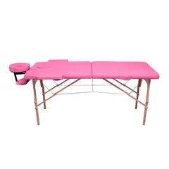 LENIVE - CAMILLA PARA MASAJE PLEGABLE PORTÁTIL Y RECLINABLE COLOR ROSA