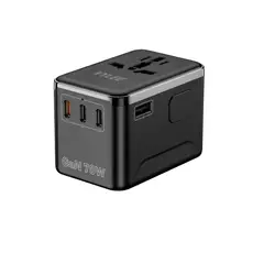 GENERICO - Adaptador de Viaje Universal Convertidor de Enchufes Carga Rapida 70W