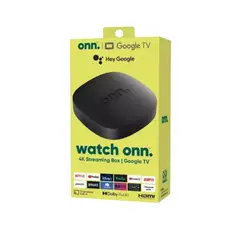 GENERICO - Tv Box Onn 4K Streaming Box, 2 Gb Ram, Google Tv, Con Control De Voz
