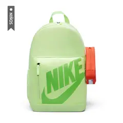NIKE - Morral Elemental 20L Niño-Verde/Naranja