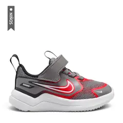 NIKE - Tenis Cosmic Runner Td Niño-Gris/Rojo