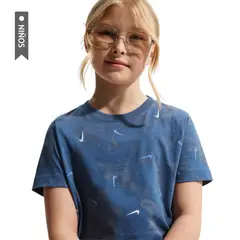 NIKE - Camiseta Sportswear Niño-Azul